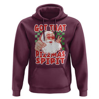 Funny Santa Rizz Christmas Hoodie Got That Rizzmas Spirit Retro Groovy