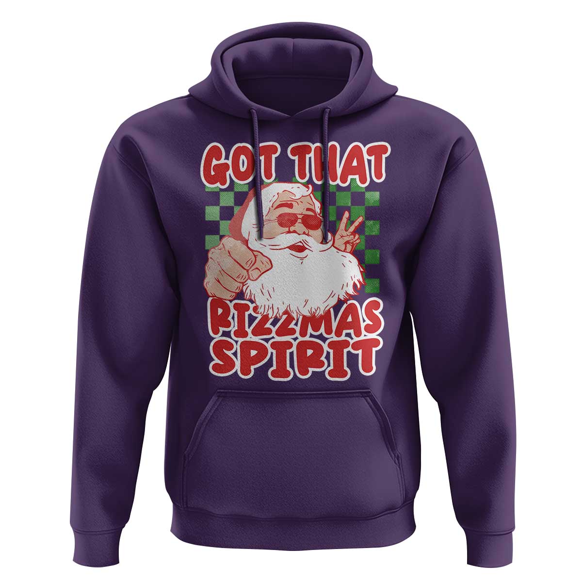 Funny Santa Rizz Christmas Hoodie Got That Rizzmas Spirit Retro Groovy