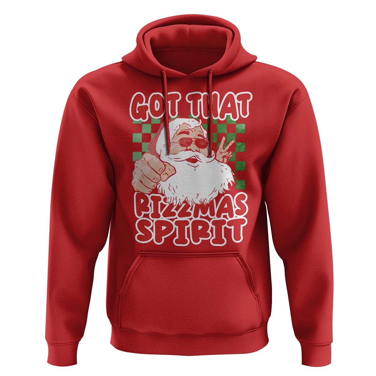 Funny Santa Rizz Christmas Hoodie Got That Rizzmas Spirit Retro Groovy