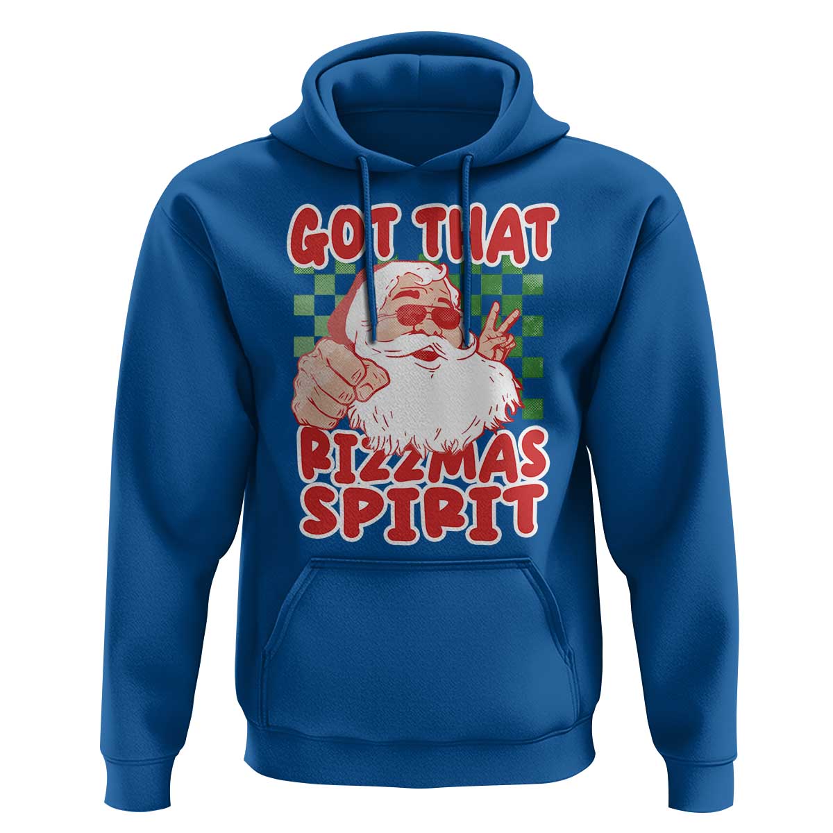 Funny Santa Rizz Christmas Hoodie Got That Rizzmas Spirit Retro Groovy