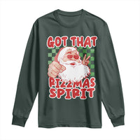 Funny Santa Rizz Christmas Long Sleeve Shirt Got That Rizzmas Spirit Retro Groovy