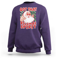 Funny Santa Rizz Christmas Sweatshirt Got That Rizzmas Spirit Retro Groovy - Wonder Print Shop