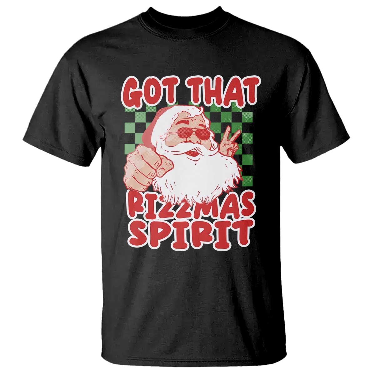 Funny Santa Rizz Christmas T Shirt Got That Rizzmas Spirit Retro Groovy - Wonder Print Shop