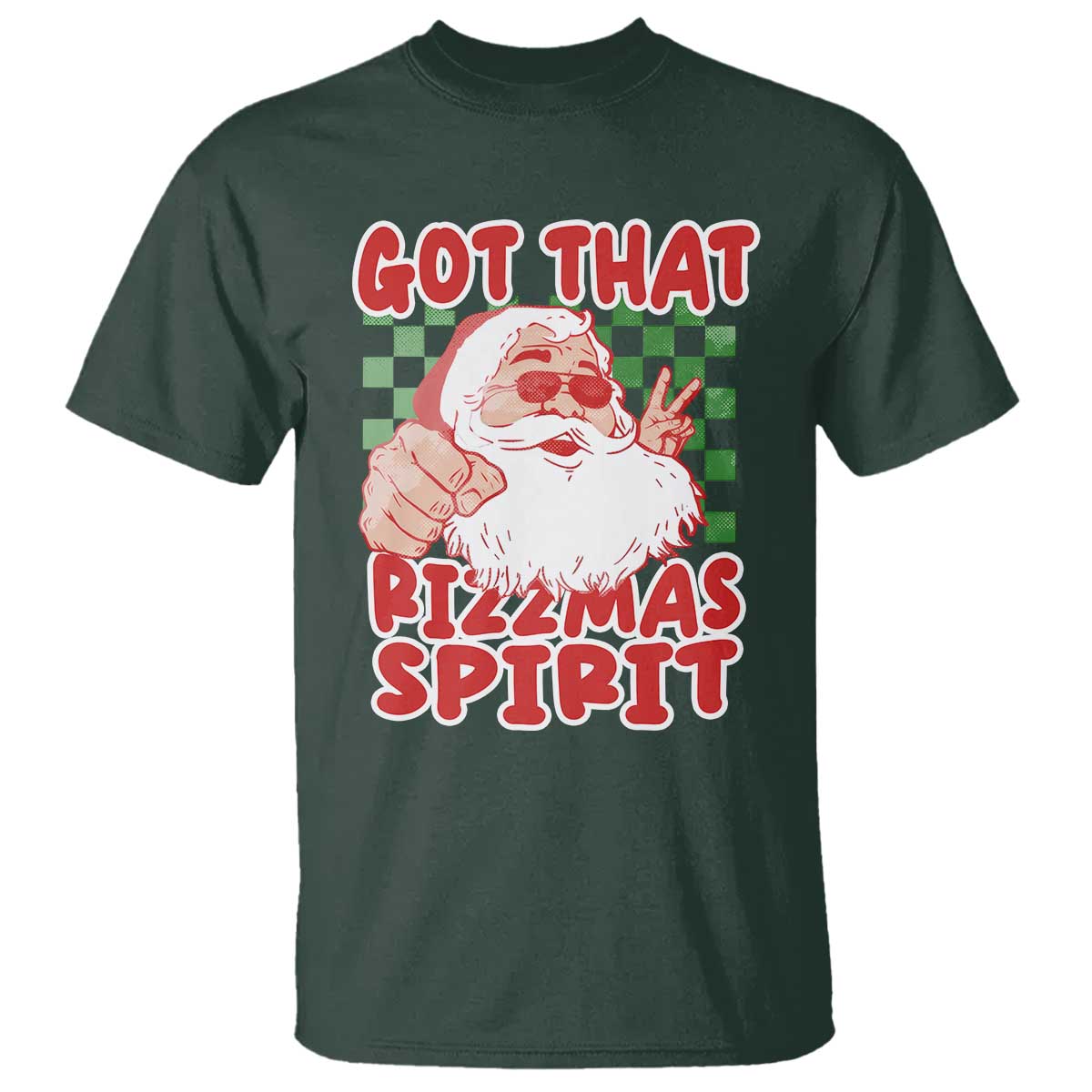 Funny Santa Rizz Christmas T Shirt Got That Rizzmas Spirit Retro Groovy - Wonder Print Shop