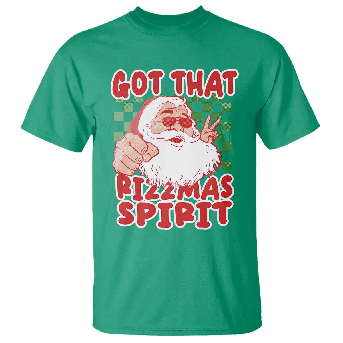 Funny Santa Rizz Christmas T Shirt Got That Rizzmas Spirit Retro Groovy - Wonder Print Shop
