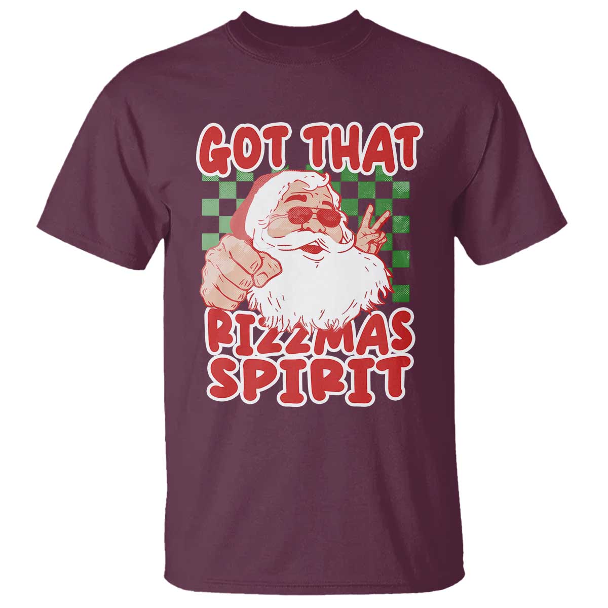 Funny Santa Rizz Christmas T Shirt Got That Rizzmas Spirit Retro Groovy - Wonder Print Shop
