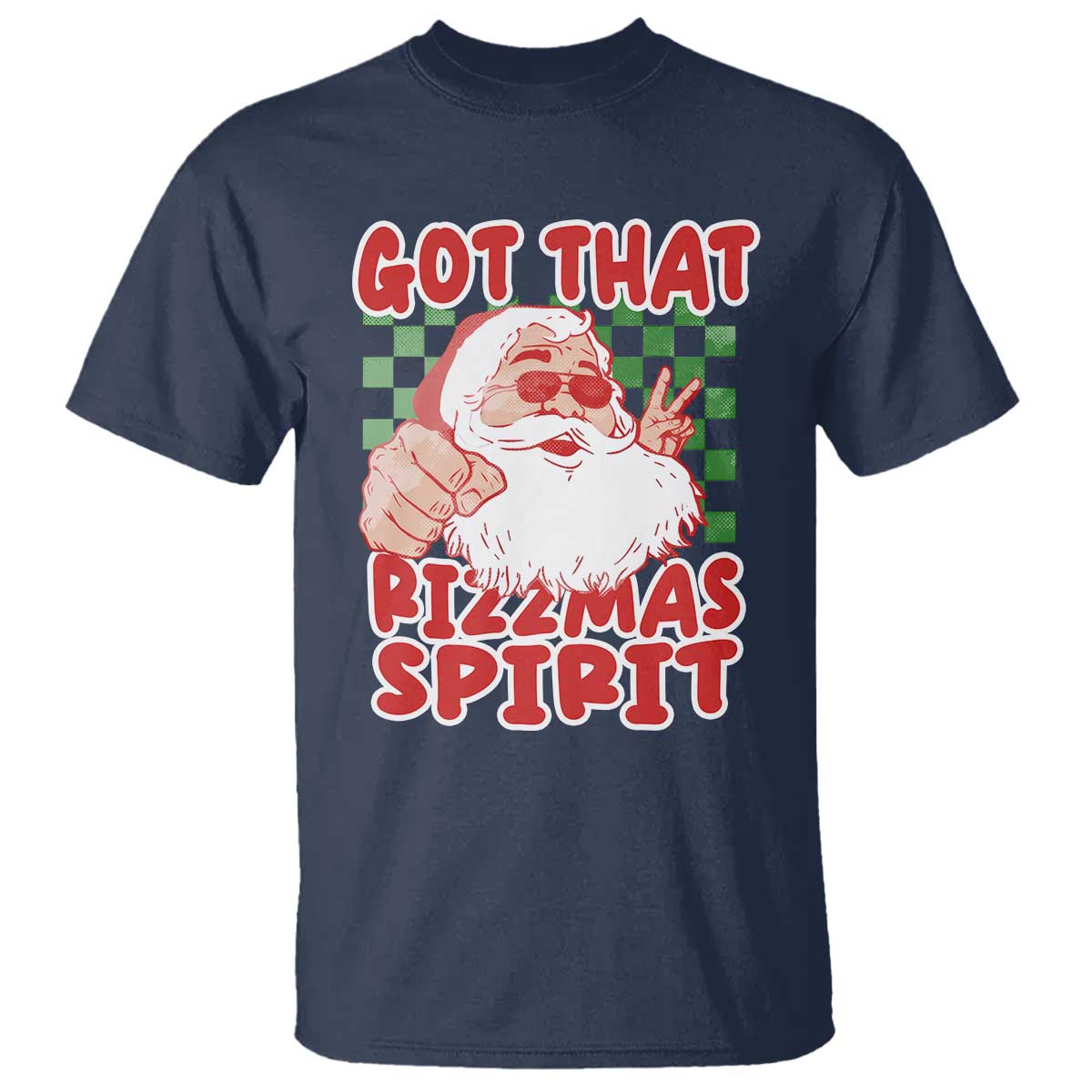 Funny Santa Rizz Christmas T Shirt Got That Rizzmas Spirit Retro Groovy - Wonder Print Shop