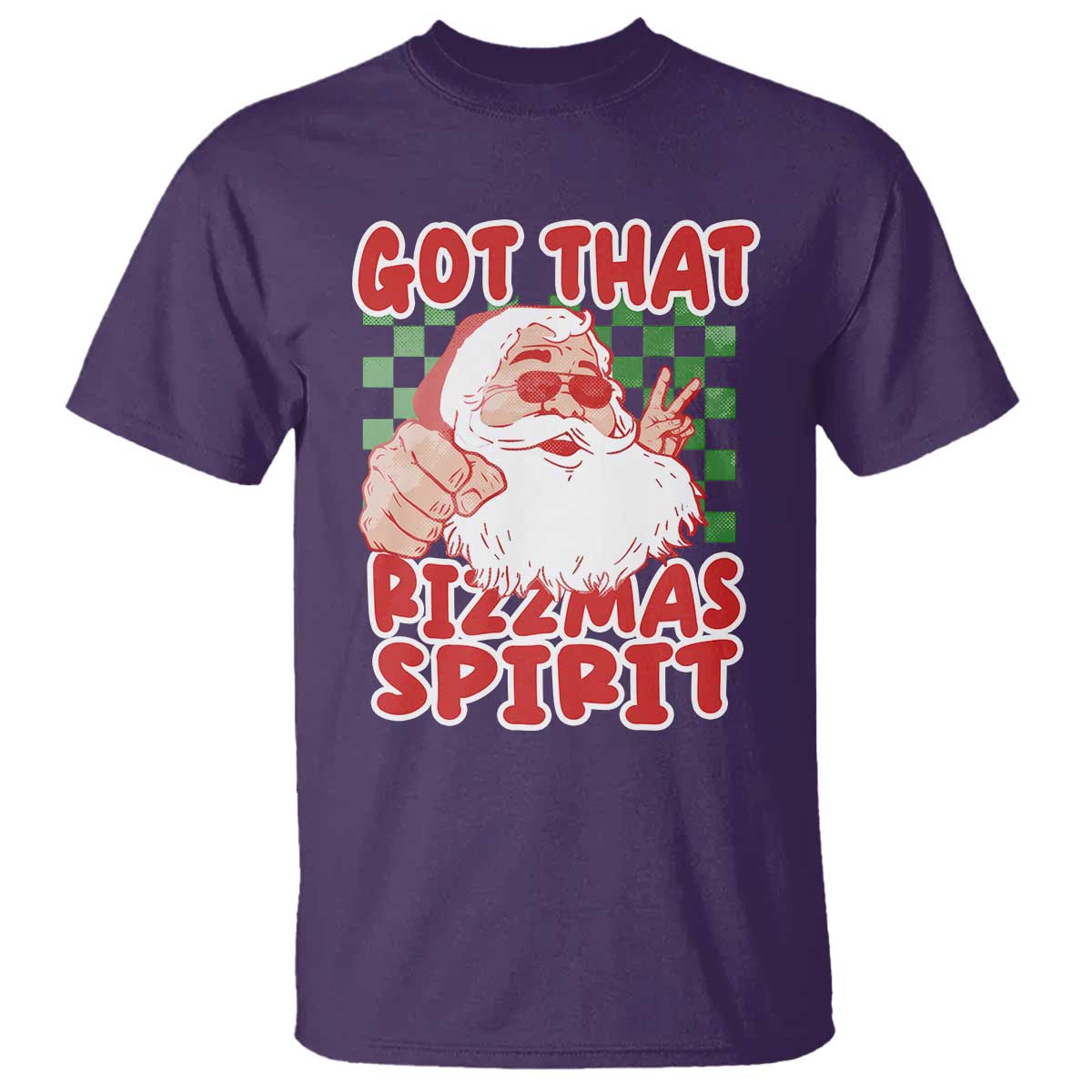 Funny Santa Rizz Christmas T Shirt Got That Rizzmas Spirit Retro Groovy - Wonder Print Shop
