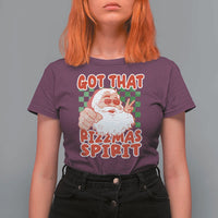 Funny Santa Rizz Christmas T Shirt For Women Got That Rizzmas Spirit Retro Groovy - Wonder Print Shop