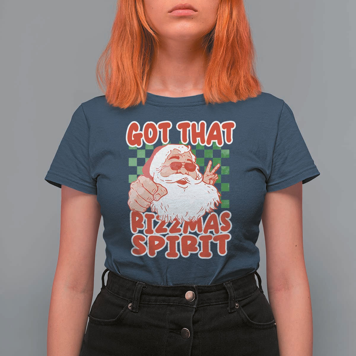 Funny Santa Rizz Christmas T Shirt For Women Got That Rizzmas Spirit Retro Groovy - Wonder Print Shop