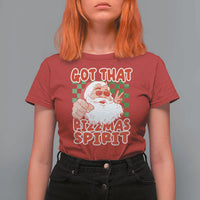 Funny Santa Rizz Christmas T Shirt For Women Got That Rizzmas Spirit Retro Groovy - Wonder Print Shop