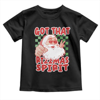 Funny Santa Rizz Christmas Toddler T Shirt Got That Rizzmas Spirit Retro Groovy