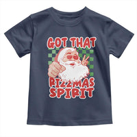 Funny Santa Rizz Christmas Toddler T Shirt Got That Rizzmas Spirit Retro Groovy