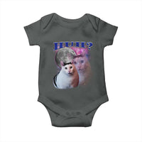 Funny Cat Emotion Meme Baby Onesie Huh Silly Sarcasm