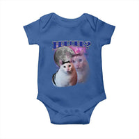 Funny Cat Emotion Meme Baby Onesie Huh Silly Sarcasm