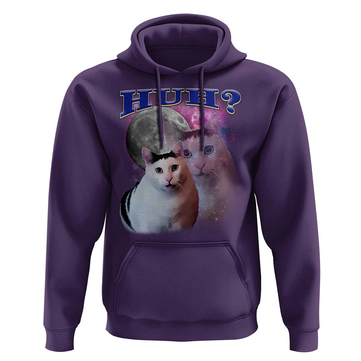 Funny Cat Emotion Meme Hoodie Huh Silly Sarcasm