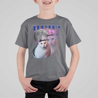 Funny Cat Emotion Meme T Shirt For Kid Huh Silly Sarcasm - Wonder Print Shop