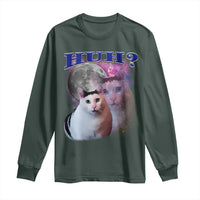 Funny Cat Emotion Meme Long Sleeve Shirt Huh Silly Sarcasm