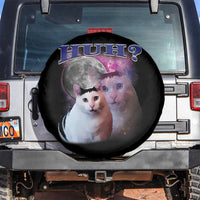 Funny Cat Emotion Meme Spare Tire Cover Huh Silly Sarcasm