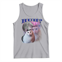 Funny Cat Emotion Meme Tank Top Huh Silly Sarcasm