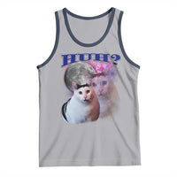 Funny Cat Emotion Meme Tank Top Huh Silly Sarcasm