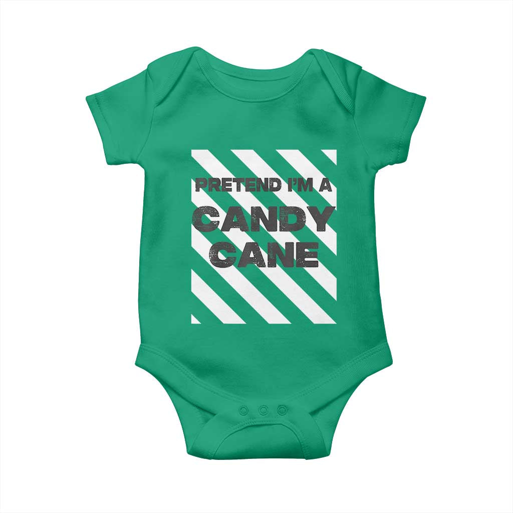 Funny Christmas Costume Baby Onesie Pretend I'm A Candy Cane