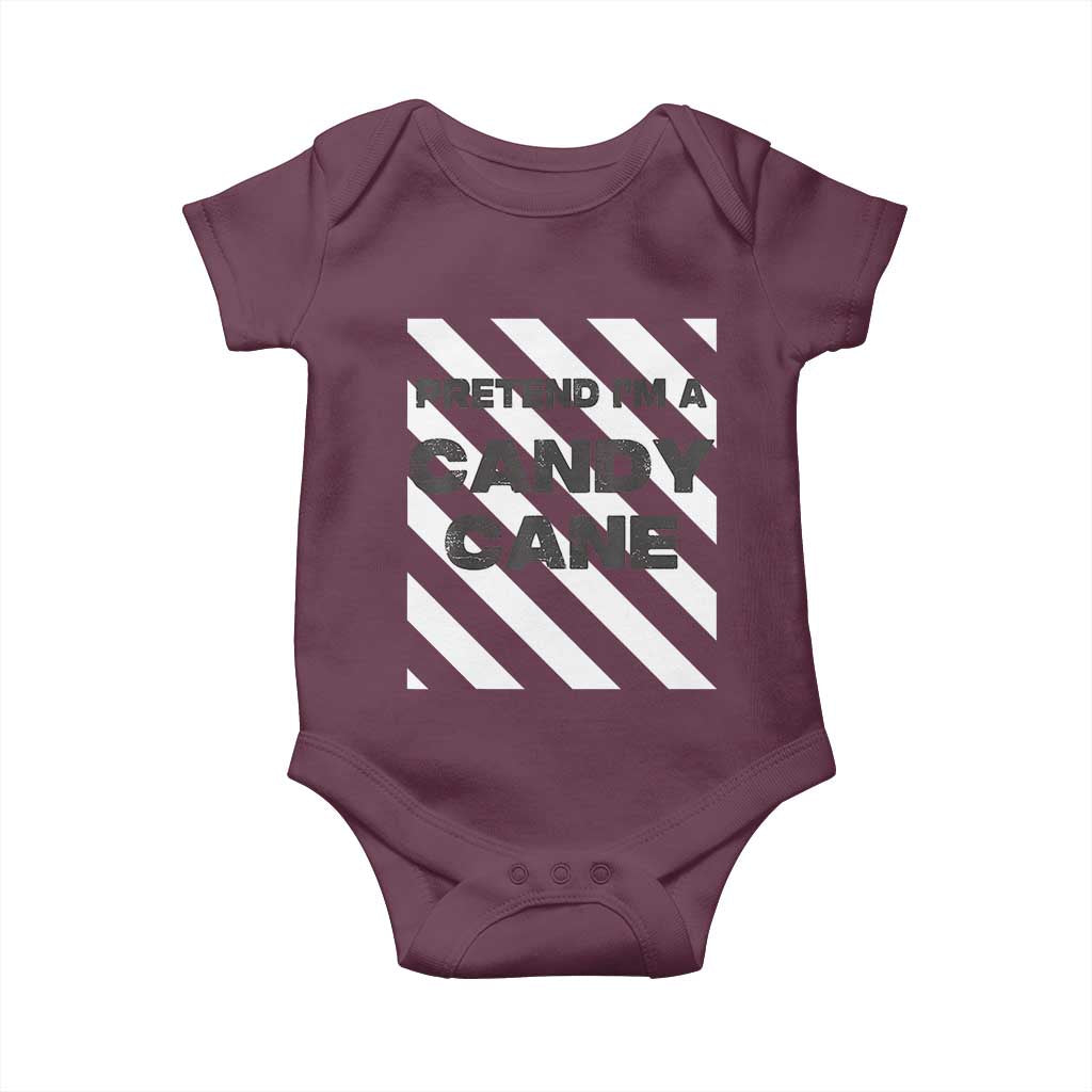 Funny Christmas Costume Baby Onesie Pretend I'm A Candy Cane