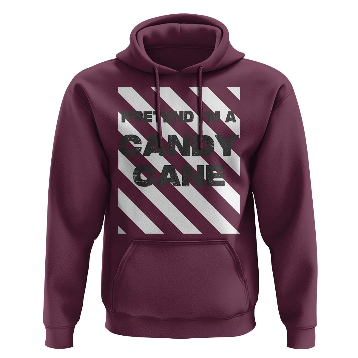 Funny Christmas Costume Hoodie Pretend I'm A Candy Cane