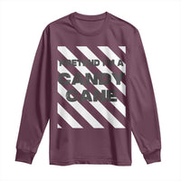 Funny Christmas Costume Long Sleeve Shirt Pretend I'm A Candy Cane
