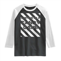 Funny Christmas Costume Raglan Shirt Pretend I'm A Candy Cane