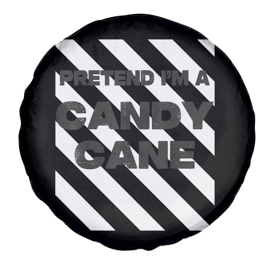 Funny Christmas Costume Spare Tire Cover Pretend I'm A Candy Cane