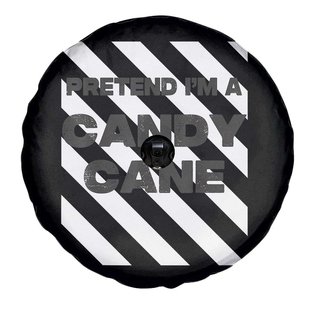 Funny Christmas Costume Spare Tire Cover Pretend I'm A Candy Cane