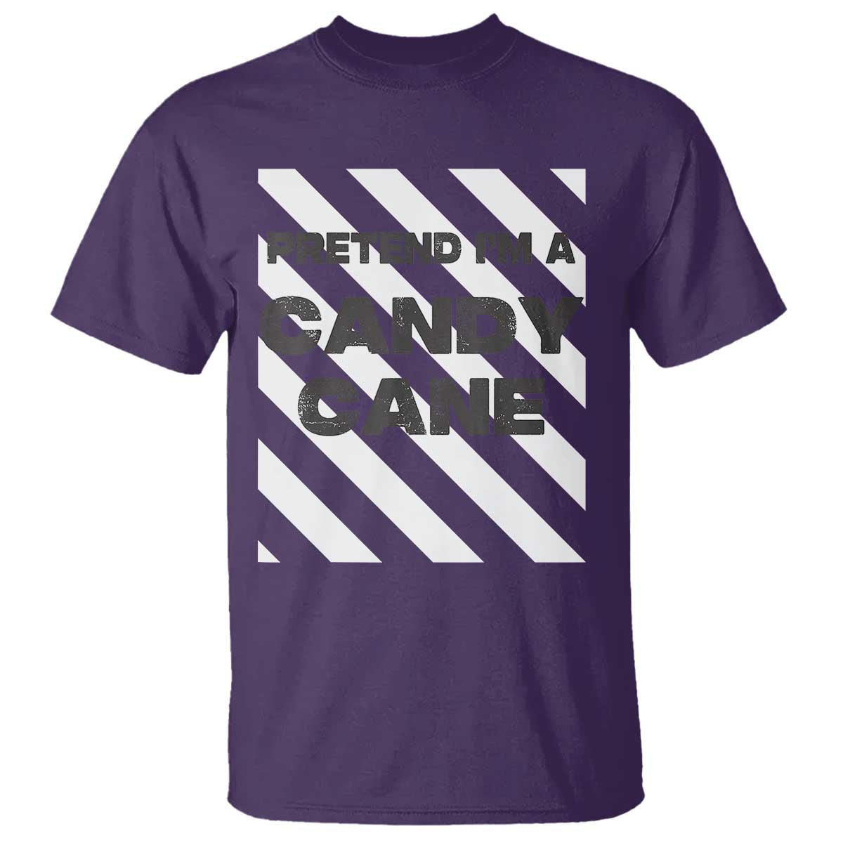 Funny Christmas Costume T Shirt Pretend I'm A Candy Cane - Wonder Print Shop