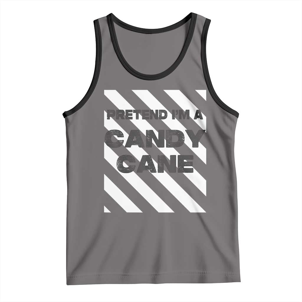 Funny Christmas Costume Tank Top Pretend I'm A Candy Cane