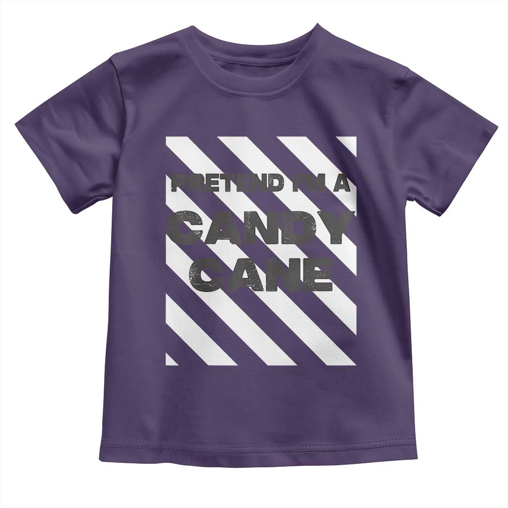 Funny Christmas Costume Toddler T Shirt Pretend I'm A Candy Cane