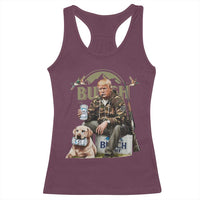 Funny Black Cat Racerback Tank Top Bruh Retro Cat Meme Graphic