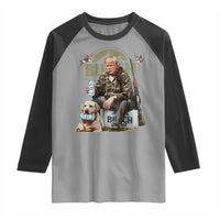 Funny Black Cat Raglan Shirt Bruh Retro Cat Meme Graphic