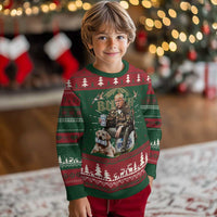 Funny Black Cat Ugly Christmas Sweater Bruh Retro Cat Meme Graphic - Wonder Print Shop