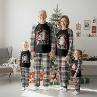 Retro Santa Christmas Plaid Pajama Set Groovy Cute Santa Claus Christmas Vibes Xmas - Wonder Print Shop