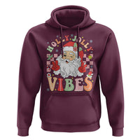 Retro Santa Christmas Hoodie Groovy Cute Santa Claus Christmas Vibes Xmas