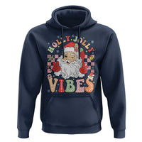 Retro Santa Christmas Hoodie Groovy Cute Santa Claus Christmas Vibes Xmas
