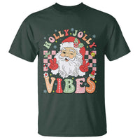 Retro Santa Christmas T Shirt Groovy Cute Santa Claus Christmas Vibes Xmas - Wonder Print Shop