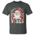 Retro Santa Christmas T Shirt Groovy Cute Santa Claus Christmas Vibes Xmas - Wonder Print Shop