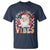 Retro Santa Christmas T Shirt Groovy Cute Santa Claus Christmas Vibes Xmas - Wonder Print Shop