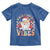 Retro Santa Christmas Toddler T Shirt Groovy Cute Santa Claus Christmas Vibes Xmas