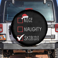 Nice Naughty Skibidi Spare Tire Cover Funny Christmas Santa List