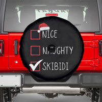 Nice Naughty Skibidi Spare Tire Cover Funny Christmas Santa List