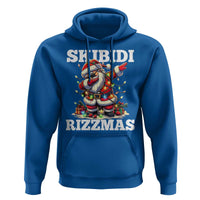 Funny Dabbing Santa Rizz Christmas Hoodie Skibidi Rizzmas Xmas Lights