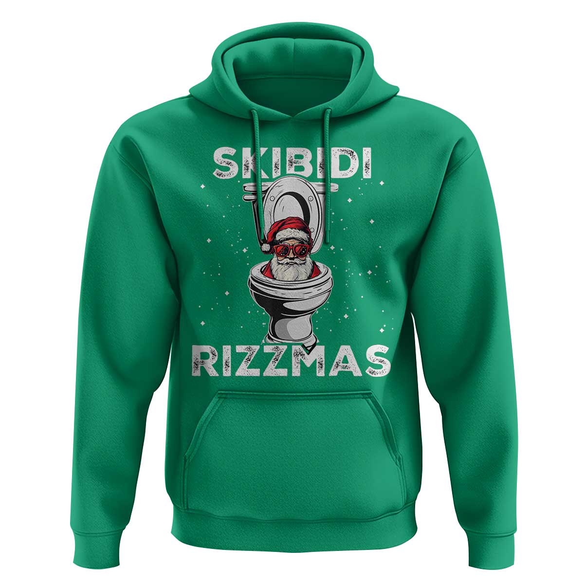 Funny Santa Rizz Christmas Hoodie Skibiti Toilet Rizzmas