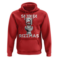 Funny Santa Rizz Christmas Hoodie Skibiti Toilet Rizzmas